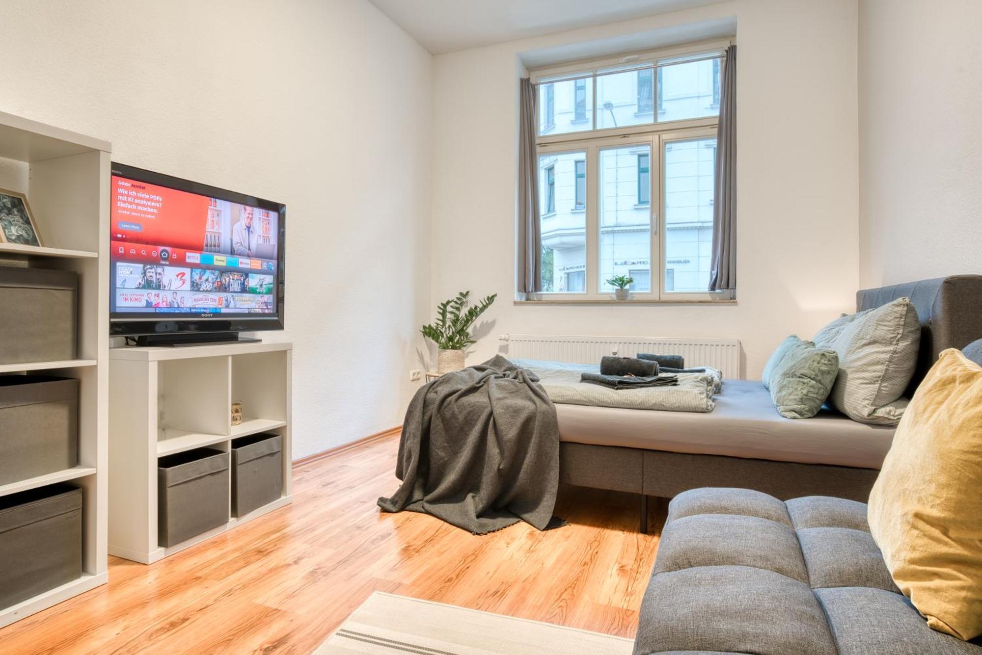 Homy I Altbaucharme Netflix Und Wlan Apartamento Leipzig Exterior foto